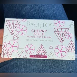 Pacifica cherry gold high liter and blush makeup